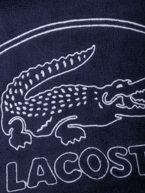 Банный халат с вышивкой Lacoste - Деталь