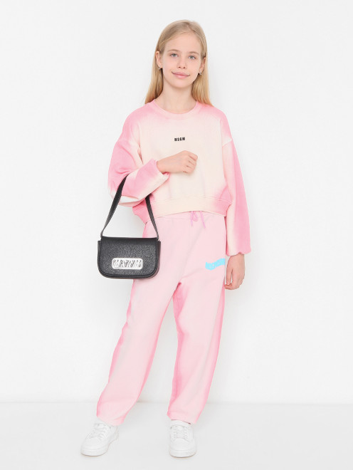 Однотонная сумка с логотипом MSGM - МодельОбщийВид