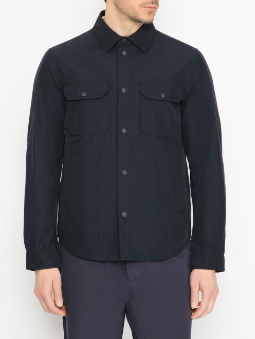 Куртка на кнопках с карманами Woolrich - МодельВерхНиз