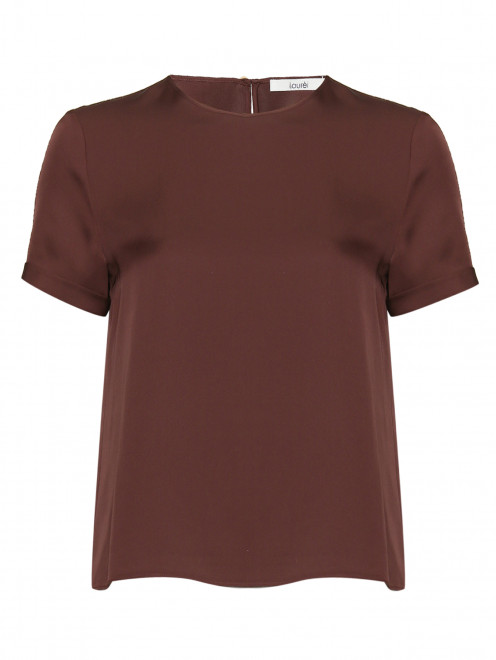 Блуза из шелка с короткими рукавами Laurel - Общий вид