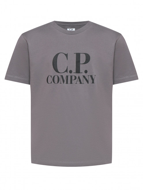 Футболка из хлопка с принтом C.P. Company - Общий вид