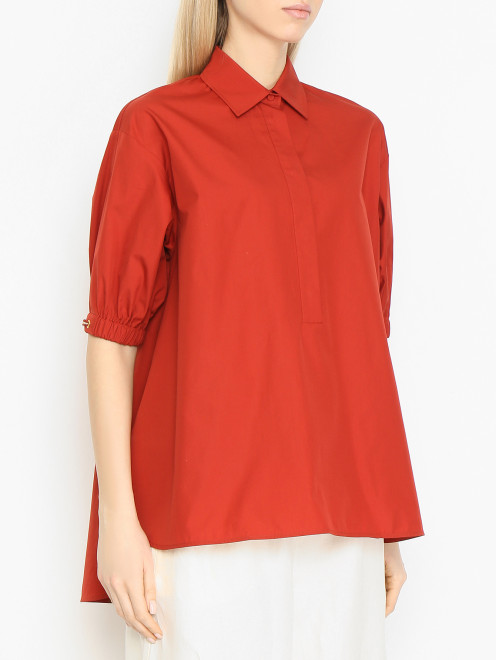 Рубашка из хлопка с рукавами 3/4 Max Mara - МодельВерхНиз
