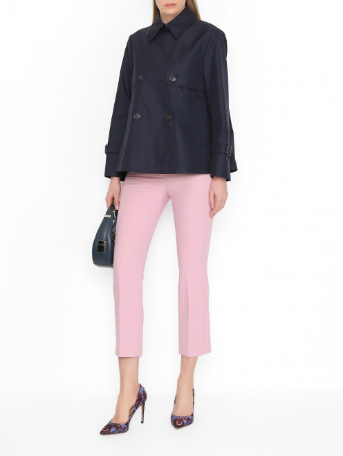 Укороченный плащ из смешанного хлопка Weekend Max Mara - МодельОбщийВид