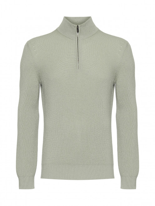 Свитер из кашемира на молнии Piacenza Cashmere 1733 - Общий вид