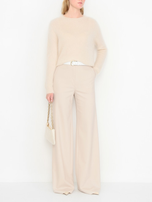 Брюки из шерсти на резинке Max Mara - МодельОбщийВид