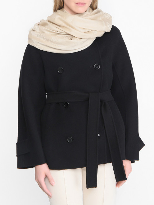 Платок с узором из шелка Max Mara - МодельОбщийВид