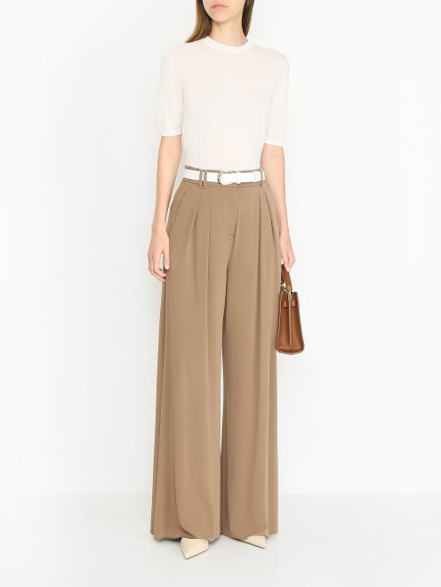 Трикотажные брюки с защипами Max Mara - МодельОбщийВид