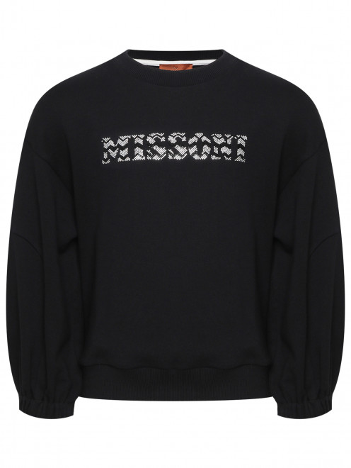 Свитшот с монограммой из кристаллов Missoni - Общий вид