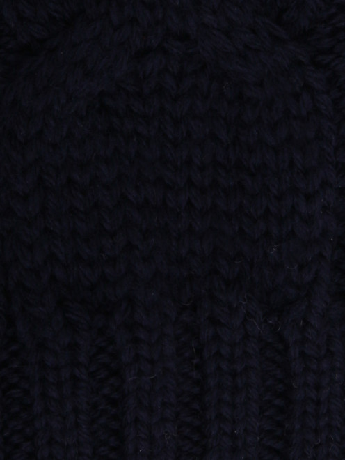 Шерстяной шарф рельефной вязки Moncler - Деталь