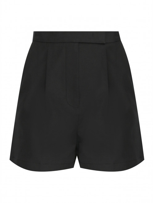 Шорты из хлопка с защипами Max Mara - Общий вид