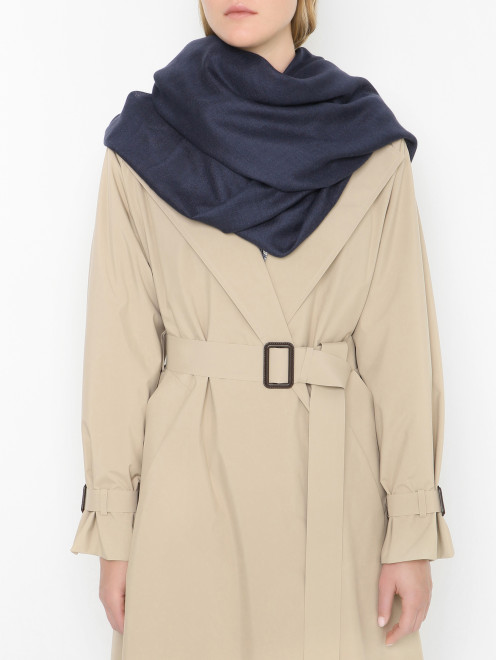 Однотонный шарф из шелка и кашемира Weekend Max Mara - МодельОбщийВид