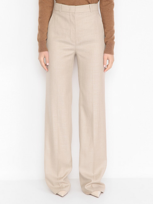 Брюки из смешанной шерсти Max Mara - МодельВерхНиз