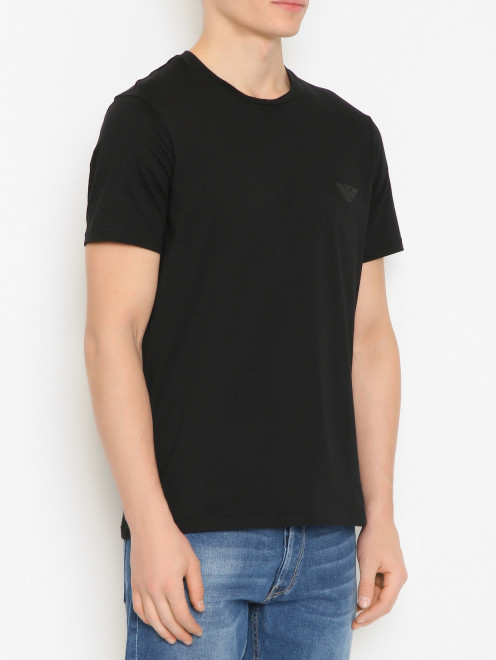 Базовая футболка из хлопка Emporio Armani - МодельВерхНиз