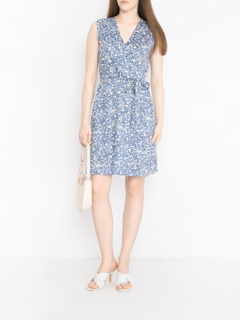 Платье из хлопка с узором Weekend Max Mara - МодельОбщийВид