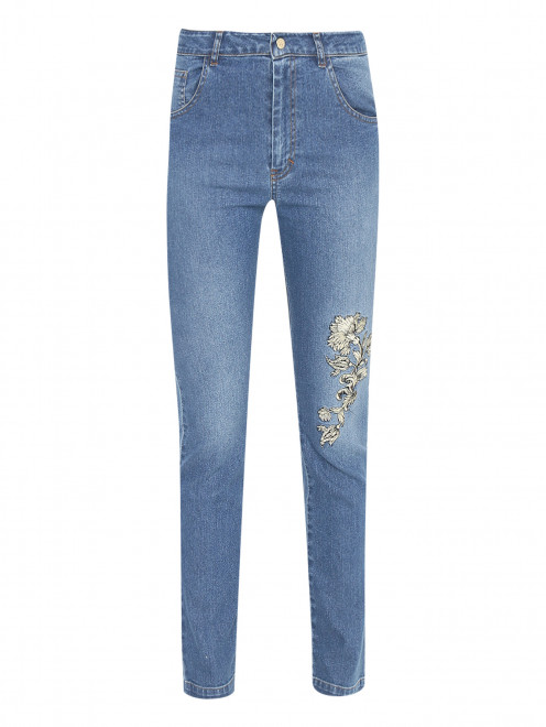 Прямые джинсы с вышивкой Roberto Cavalli - Общий вид