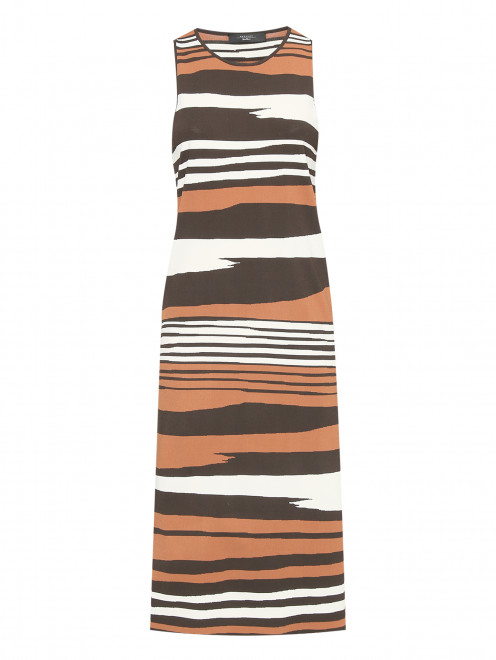 Трикотажное платье с узором полоска Weekend Max Mara - Общий вид