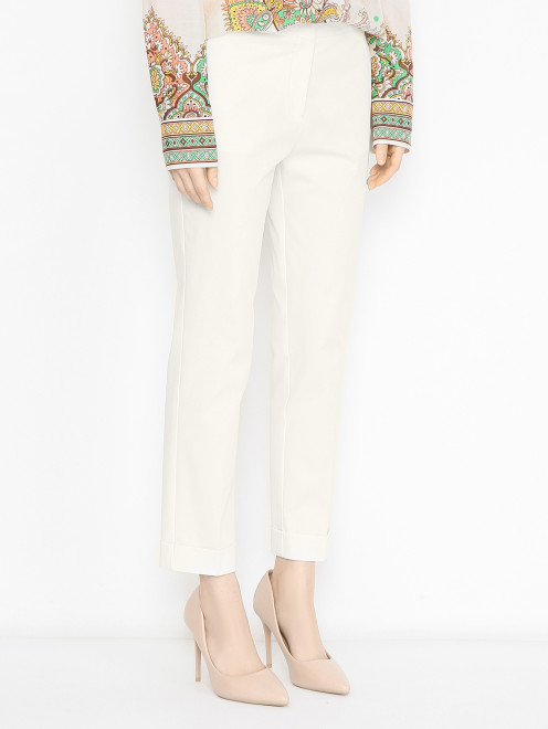 Базовые брюки из хлопка Etro - МодельВерхНиз