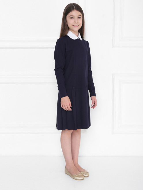 Платье трикотажное со съемной манишкой Aletta Couture - МодельВерхНиз