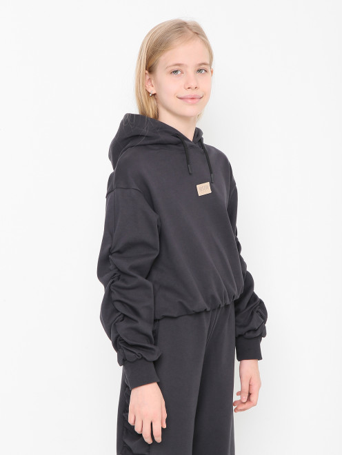 Толстовка из хлопка с логотипом MSGM - МодельВерхНиз