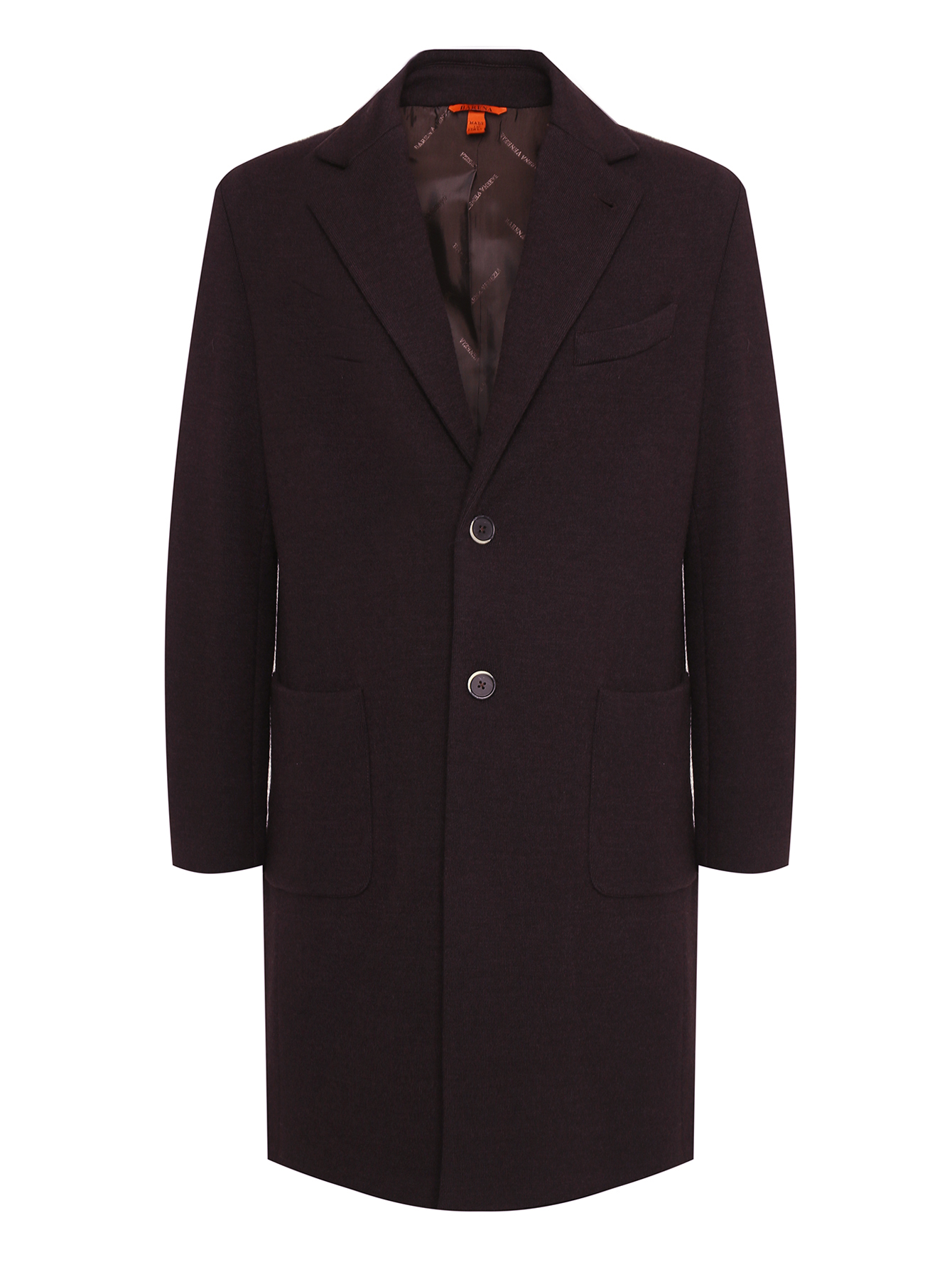 Удлиненное пальто из шерсти с карманами