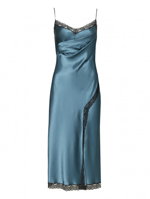 Платье-миди с кружевной отделкой Alberta Ferretti - Общий вид
