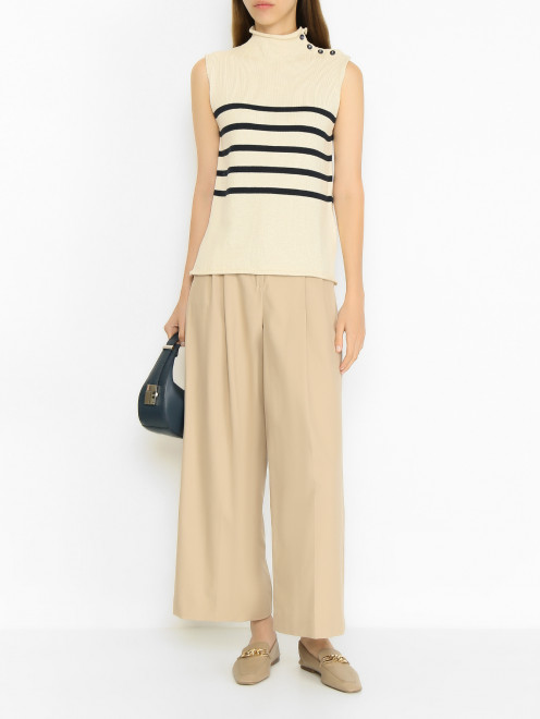 Трикотажный топ с высоким воротом Weekend Max Mara - МодельОбщийВид