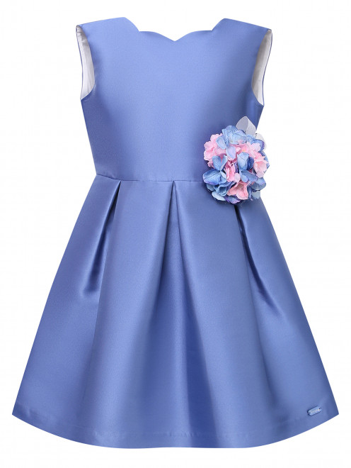 Платье с акцентной брошью-цветком Treapi - Общий вид
