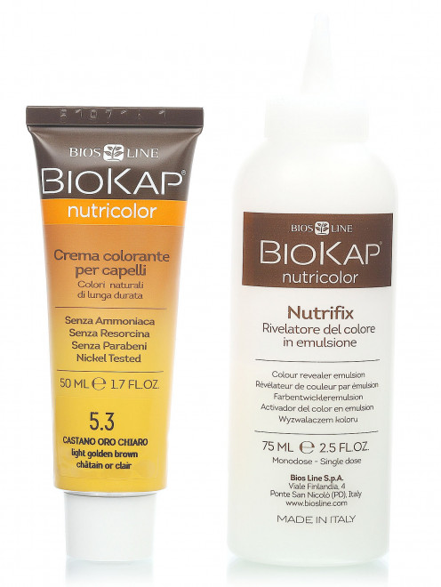 Краска - NB53 Светло-Коричневый Золотистый 5.3, Hair Care, 140ml BIOKAP - Общий вид