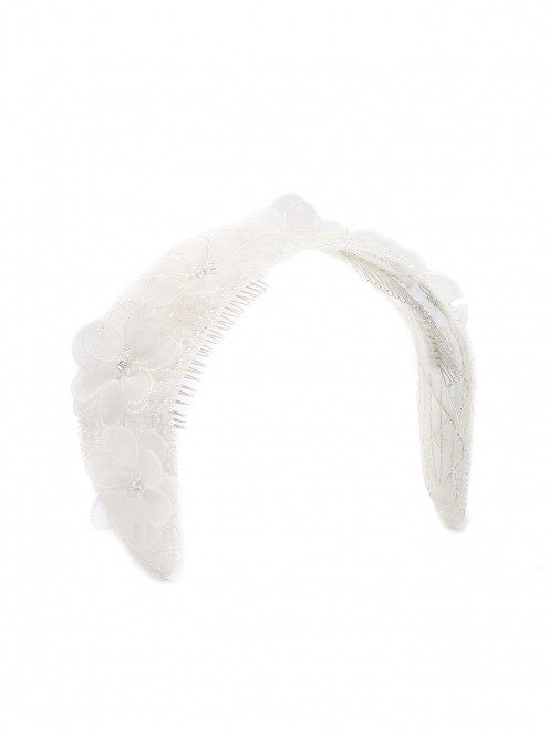 Ободок для волос с кристаллами и бисером Elie Saab - Общий вид