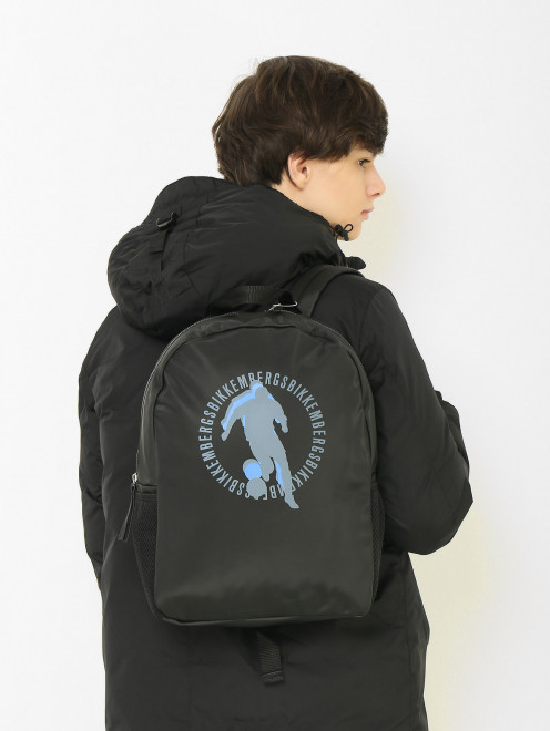 Рюкзак из текстиля с логотипом Bikkembergs - МодельВерхНиз