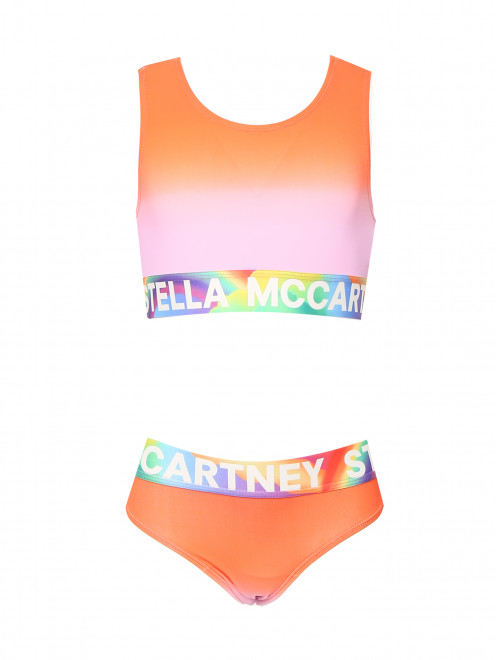 Раздельный купальник с логотипом Stella McCartney kids - Общий вид