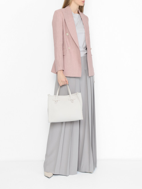 Сумка из кожи на коротких ручках Gianni Chiarini - МодельОбщийВид