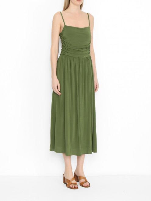Платье-макси на тонких бретелях Weekend Max Mara - МодельВерхНиз