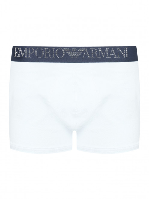 Трусы из хлопка с логотипом Emporio Armani - Общий вид