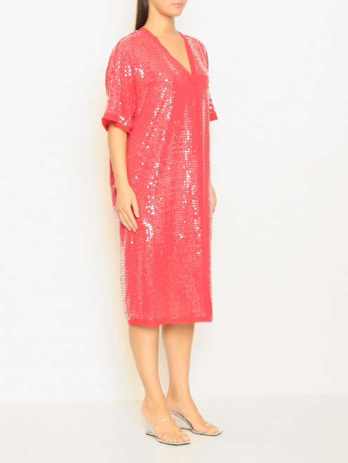 Платье декорированное пайетками Persona by Marina Rinaldi - МодельВерхНиз