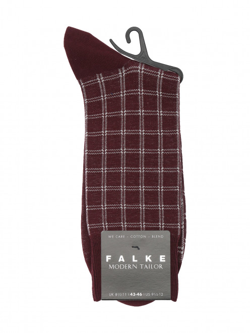 Носки из хлопка в клетку Falke - Общий вид