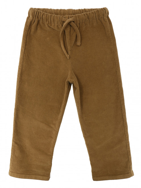 Вельветовые брюки на резинке Per Te - Общий вид