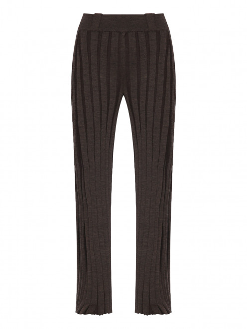 Трикотажные брюки-клеш из шерсти AND the brand - Общий вид