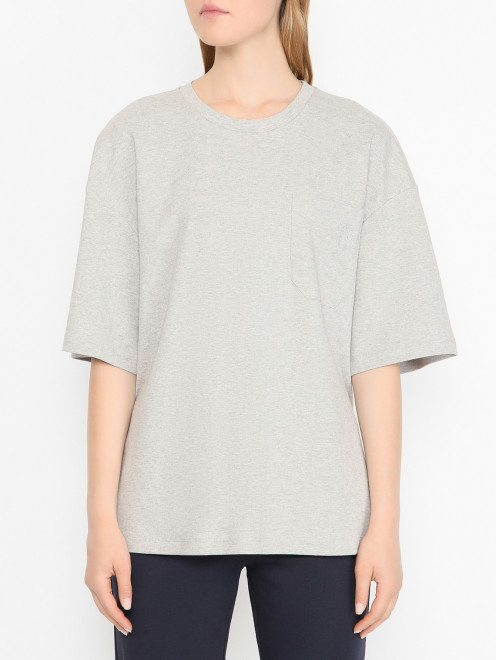 Свободная футболка с карманом Weekend Max Mara - МодельВерхНиз
