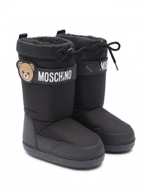 Сапоги с логотипом Moschino - Обтравка1