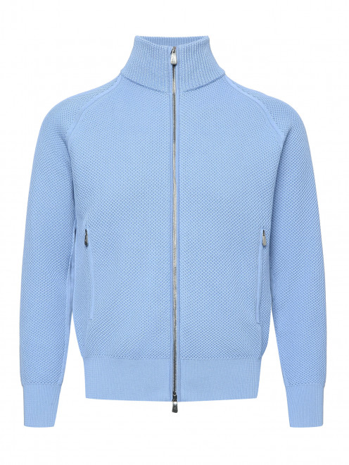 Кардиган из хлопка на молнии Piacenza Cashmere 1733 - Общий вид