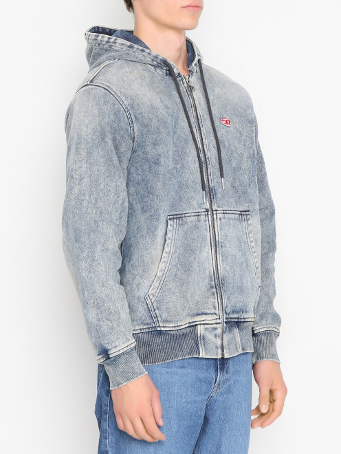 Куртка из денима с капюшоном Diesel - МодельВерхНиз