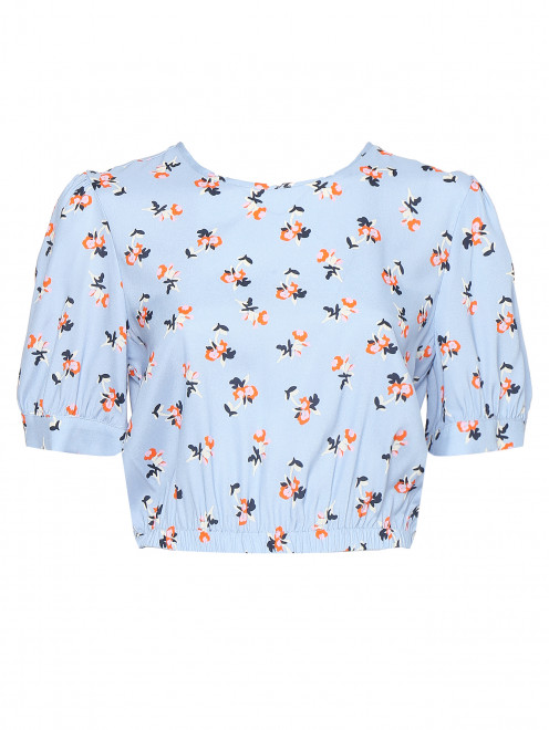 Укороченная блуза из шелка P.A.R.O.S.H. - Общий вид