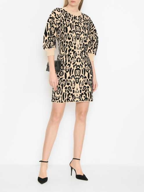 Трикотажное платье с узором Sportmax - МодельОбщийВид