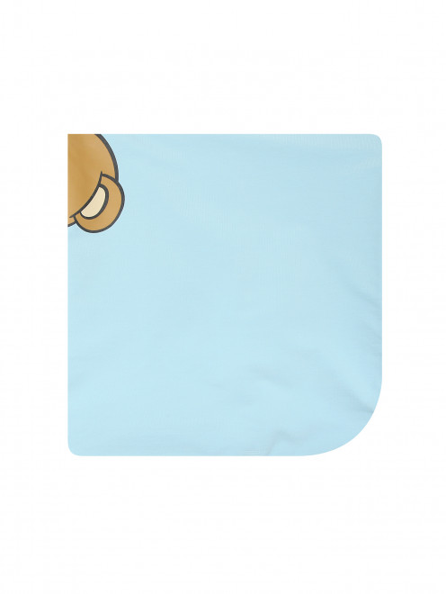 Трикотажное одеяло с принтом Moschino - Обтравка1