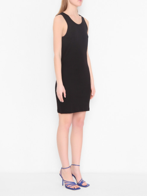 Платье-майка из модала и хлопка Helmut Lang - МодельВерхНиз
