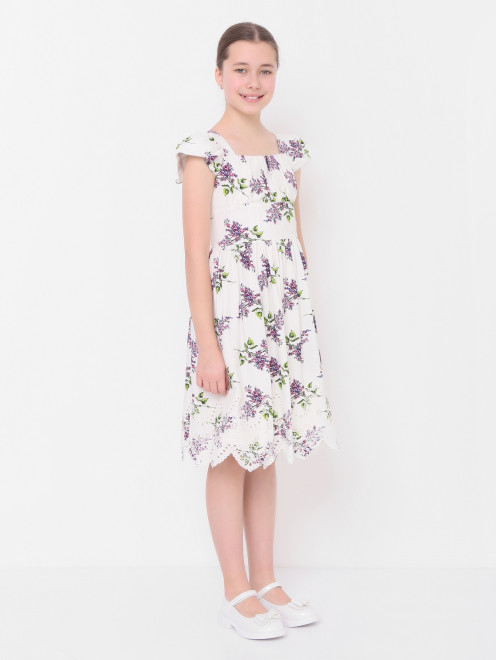 Платье с цветочным узором Elie Saab - МодельВерхНиз