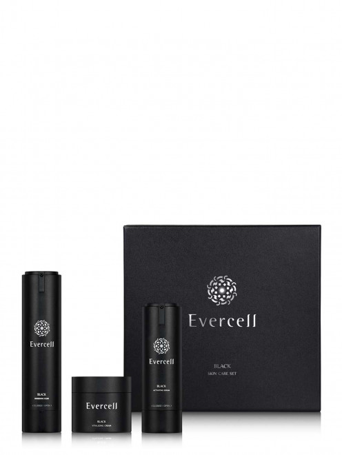 Набор для ухода за кожей с эпидермальным фактором роста Evercell Black Skin Care Set, 50+30+50 мл Evercell - Обтравка1