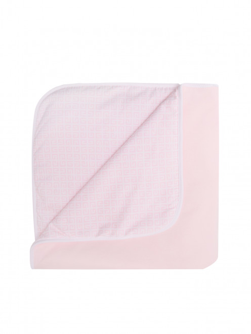 Хлопковое одеяло с вышивкой и узором Givenchy - Общий вид