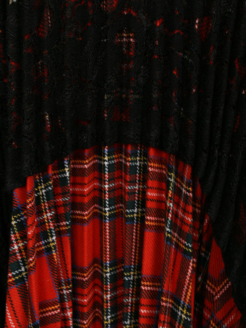 Платье свободного кроя с кружевной вставкой Antonio Marras - Деталь